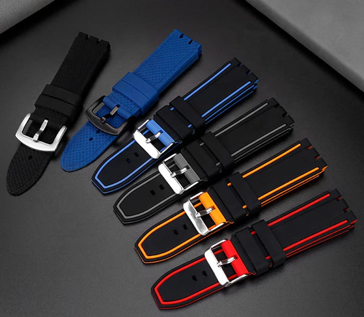 YVS454 YVS451 YVS420/435 Silicone watch strap 21mm