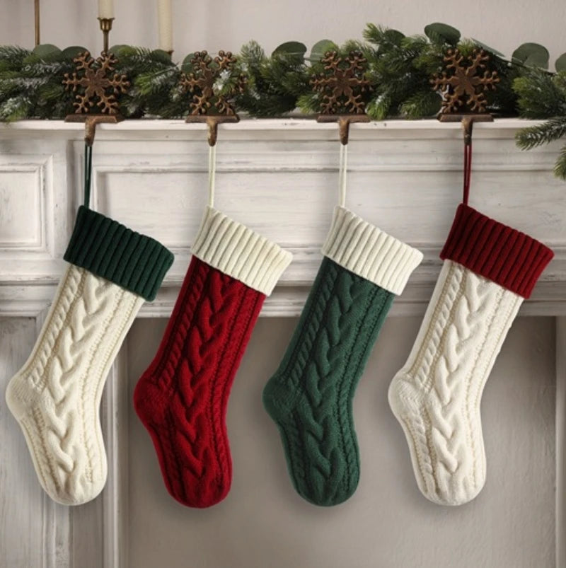 Wholesales Personalized Custom Knitted Christmas Stockings DIY Christmas Stockings