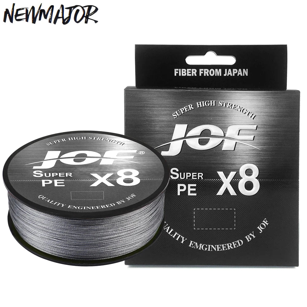 JOF 150m 8 Braided Multifilament PE Fishing Line 12LB-100LB Floating Line for River Stream Lake Fishing