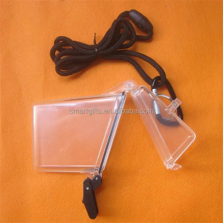 Sport Waterproof ID Card Badge Holder Case with Lanyard Cover Multiple Credit Cards Ins Card Heavy Duty Durable Locker Dry Box