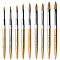 2025 Rose Gold Metal Handle Acrylic Nail Brush 100 Kolinsky Acrylic Nail Brush Kolinsky Kolinsky Brush for Acrylic Nails
