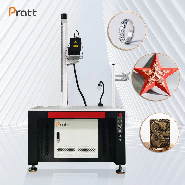 Pratt Big Discount Ce 3d Fiber Laser Marking Engraving Laser Marker Laser Machine Big Size Marking Machine for Steel Metal