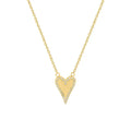 Non Tarnish Romantic Fine Jewelry 18k Gold Plated Gemstone Love Heart Pendant Cubic Zircon Stainless Steel Cz Heart Necklace