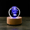 Custom 3D Laser Carved Santa Globe Crystal Ball Creative Christmas Gift Idea-Other Crystal Crafts