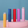 Aluminum Fine Mist Cosmetic Packaging 5ml 10ml Empty Twist Rotating Glass Perfume Spray Bottle