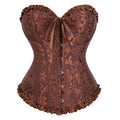 Wholesale Xxxxxxl Big Girl Sexy Lady Strapless Jacquard Lace up Corset Overbust Court Style Corsets