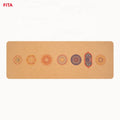 FITA ECO Friendly 5 mm Thick Home Fitness Anti Slip Hot 5mm Custom LOGO Color Print Natural Cork Rubber Yoga Mat