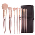 Wholesale 8pcs Makeup Brush Set Rose Gold Luxury Soft Bristles New Style Beauty Tools Full Set With Pu Bag
