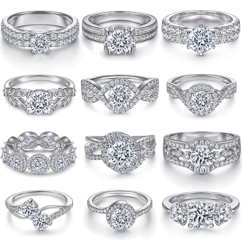 Latest Gold Plated 925 Silver Cubic Zirconia Wedding Band for Women Couples-Perfect Gift Idea