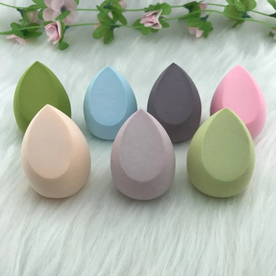 Hot Selling High Quality FLY Brand Private Label Teardrop Makeup Sponge Puff Washable Single Color Series