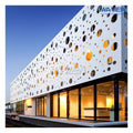 Modern Design Building Aluminium Perforated Ventilated Waterproof Easy Assembly Curtain Wall Facade Panel System Hotel Hospital
