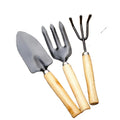 3 Pieces Outdoor Indoor Gardening Tool  Wood Handle Garden Tool Set Good Quality Gardening Planting Tools Set