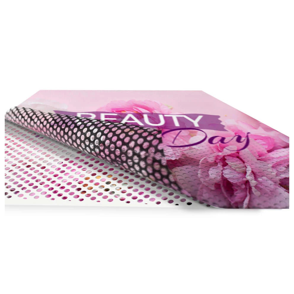 PVC Microperforated Vinyl Window Sticker One-Way Vision Large Format Print for Glass Advertising and Home Decorative Stickers