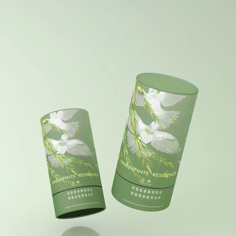 Hot Selling Recommended Color Printing Round Universal Cowhide Paper Tube Flower Tea World Cover Food Paper Packaging Cans