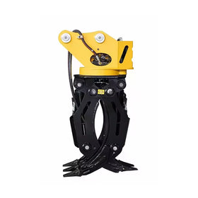 OEM Factory Price Excavator Attachments Log Grab Demolition Steel Scrap Grapple Hydraulic Rotating Wood Rock Stone Grapple