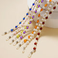 Colorful Beaded Eyeglass Chain Women Peal Lanyard Glasses Chain Straps Anti Slip Eyeglasses Accessories Neck Holder