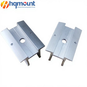 HQ Mount Silver Black Customized Solar Mounting Brackets Solar Mid End Clamps Grounding Pin