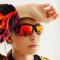 Unisex UV400 Polarized Sunglasses Fashion Sun Glasses with Black Plastic Frame for Men Women's Sport Cycling Lens Logo Included