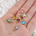 Wholesale Gold Plated Stainless Steel Mermaid Fish Scale Resin Connectors Charms for Diy Bracelet Necklace Jewelry Making