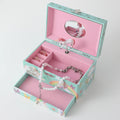 Unicorn Shaped Handmade Musical Jewelry Box Ballerina Feature Hand Cranked Gift for Kids Boys Girls Made Durable MDF Material