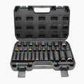 WZAUTO 35Pcs Auto Repair Tool Box Set High Quality 1/2" Impact Deep Socket Set