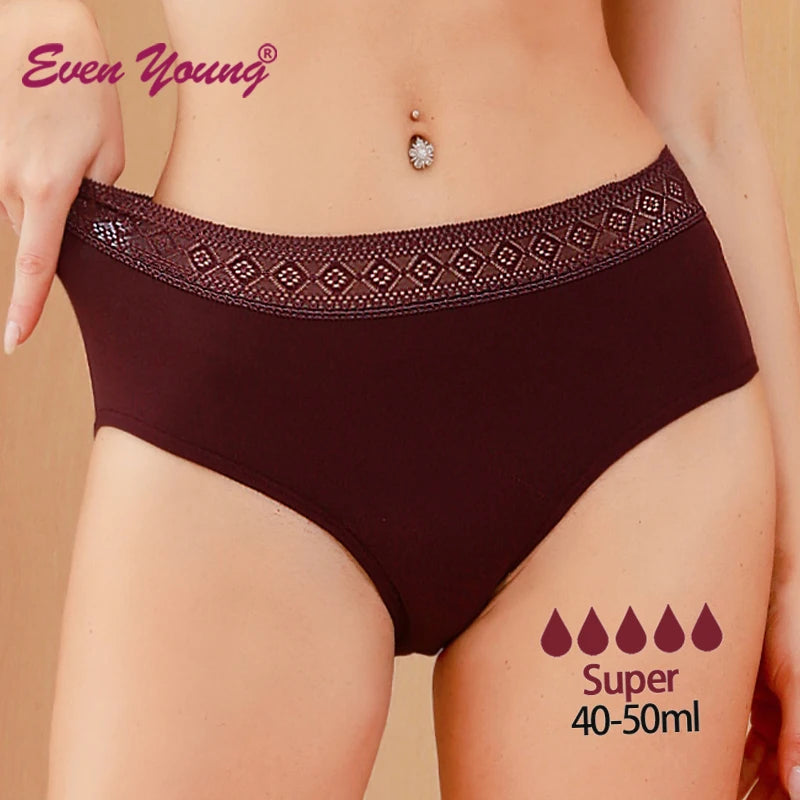 Wholesale Heavy Flow Leakproof Bragas Calzon Women Underwear Cotton Menstruelle Culotte Menstrual Pour Femme Period Panties