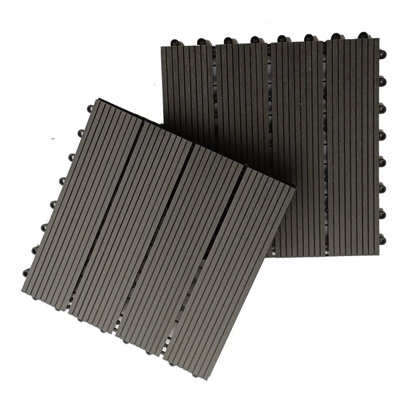 Modern Outdoor Interlocking Round Deck Tiles Waterproof Garden Floor Patio Easy-to-Install Dual Lock Outdoor Decking Tiles