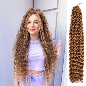 Passion Twist Hair African Fashion Synthetic Kinky Ombre Crochet Braiding Hair Extension Passion Twist Crochet Hair Water Wave