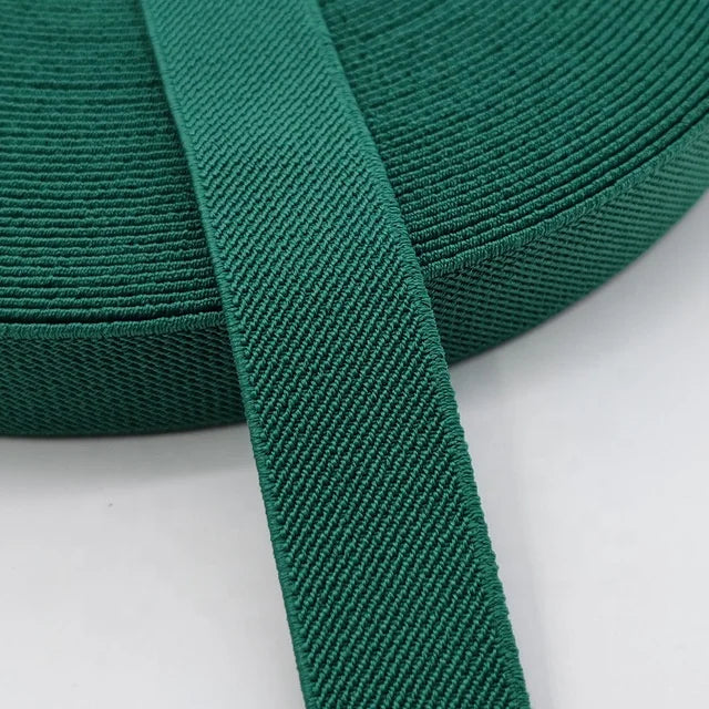 Wholesale 1 Inch Eco-Friendly Webbing Jacquard Elastic Band Bags Home Textile Shoes Stock Colors Made Durable Polyester/Nylon