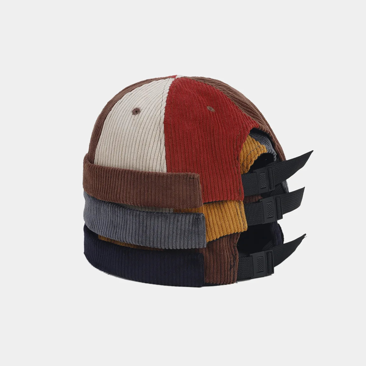 Autumn Winter Women Color Corduroy Custom Docker Hat Fashion Personality Hip Hop Beanie Yuppie Docker Hat Men