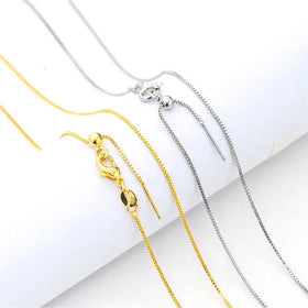 Wholesale Elegant Religious New Style Necklace Gold Silver Plated Copper Collarbone Chain for Children Cute Design Sweet Box