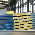 Professional Manufacturer Container House Rock Wool Sandwich Wall Panel High Density Insulated Rock Wool Sandwich Panel