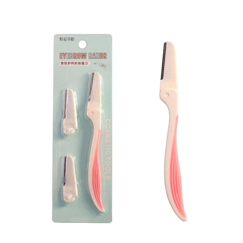 Hot Selling Eyebrow Trimmer Shaver Set Suitable Facial Lips Mesh Replace Blade Customized Shape Private Label Portable Mini