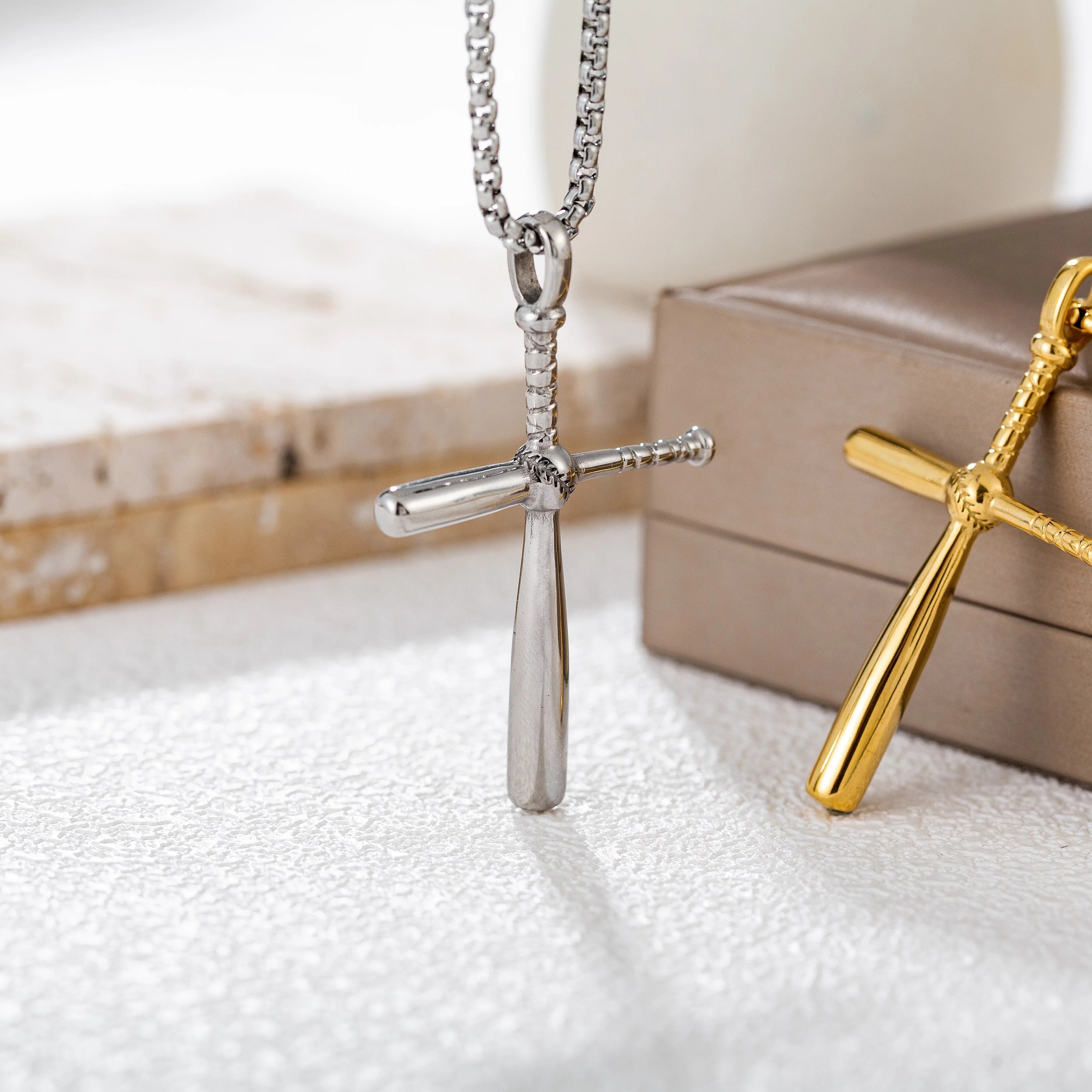 Customize Man Jewelry Stainless Steel Silver Necklace Personalized Cross Pendant Necklace for Man
