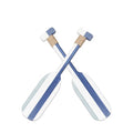 Hanging Ornament Beach Theme Nautical Double Wooden Oar Home Decor Eco-Friendly Clothing