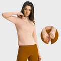 New Arrival Nylon Half Zipper Equestrian Base Layer Women Elastic Horse Riding Long Sleeve Women Comfortable Equestrian Top