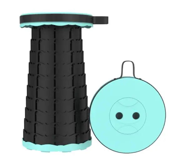 Camping Picnic Accessories Plastic Retractable Folding Portable Collapsible Telescoping Stool for Tourist Backpacker