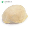 V Loop Ultra Thin Skin Men Toupee Human Hair 0.03-0.04mm Hair Replacement System 64 Colors Undetectable Hairline Natural Man Wig