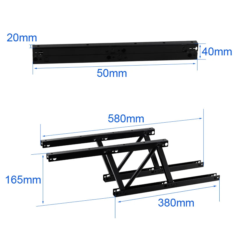 factory oem odm Table Top Lift Mechanism for Lift Coffee Table Top  Folding Spring Hinges Tea Table