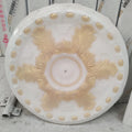 PU Flat Molding Line for Apartment Decoration Modern 3D Carved Gypsum Cornice L006 Mouldings Custom Color Available MegaBDM