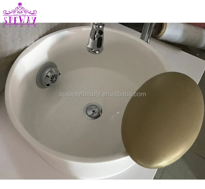 White Ceramic Pedicure Wash Basin / Sink with Magnetic Jet