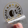 Custom Printing PVC Anime Decorative Thank You Logo 3D Sticker Sheet Label Decorative Metal Sticker Custom Uv Vinyl 3D Sticker