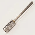 New Design Acrylic Gel Remove XC Silver Safety Professional 6.0mm Small Barrel Dust Proof Tungsten Carbide Bit for Nails Drill