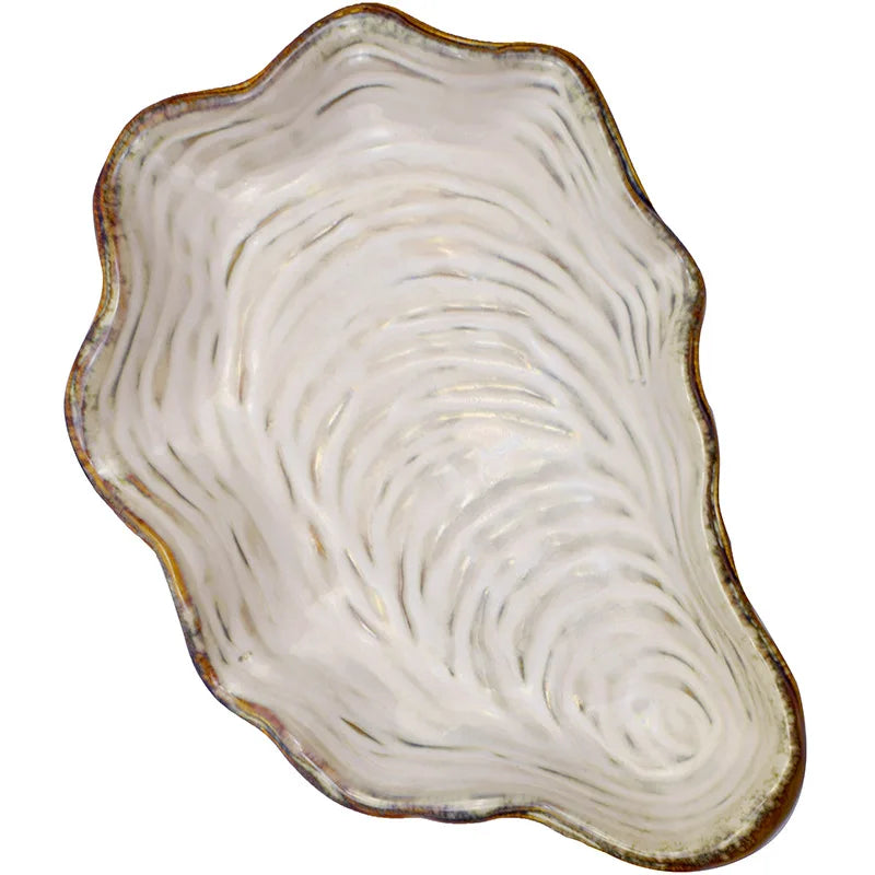 Irregular Novel Shell Shape Ceramic Plates Dinner Plates for Restaurant