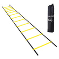 ZJFIT Adjustable Speed Training Agility Ladder Black Soccer Football Carry Bag for Speed Training