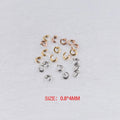 100pcs/bag Stainless Steel Open Jump Rings Split Rings Connectors for DIY Jewelry Making Supplies Accessories Wholesale 0.8*4mm