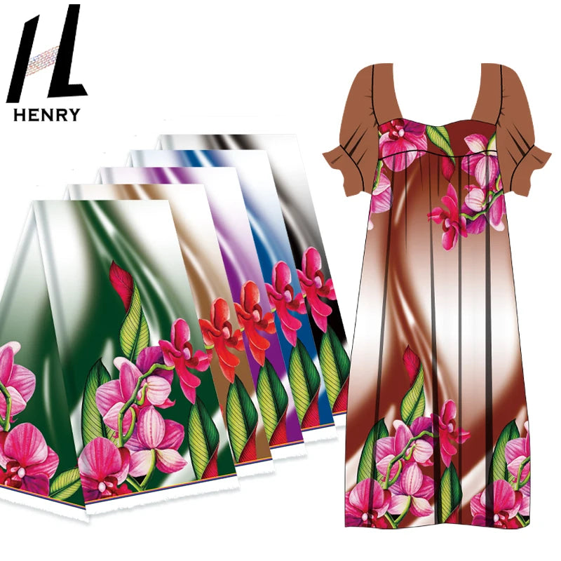 MuMu Dress Material 100% Polyester Fabric Popular Design for Garment Samoa Tropical