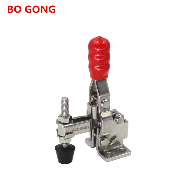 GH-12050-USS 304 Stainless Steel Hand Tool Vertical Toggle Clamp Quick Release Clamp 91kg Holding Capacity 12050-U