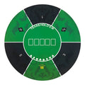 1.2m Rubber Round Poker Table Mat Texas Hold'em Table Cover Cloth