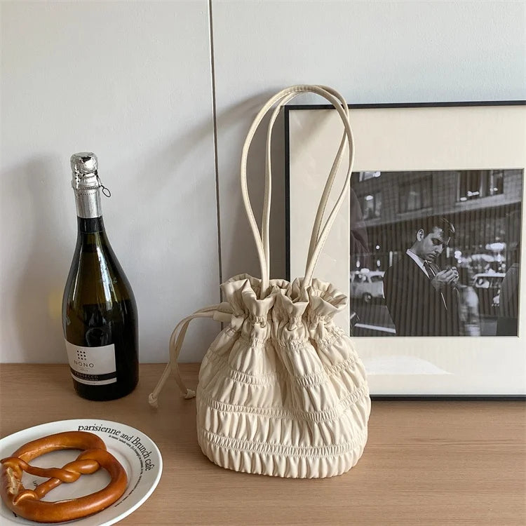 New PU Soft Leather Bag Ladies Large Capacity Trendy Women's Bucket Bags Shoulder Bag for Women